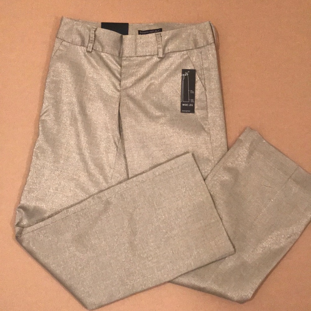 Banana Republic Metallic Tweed Pants